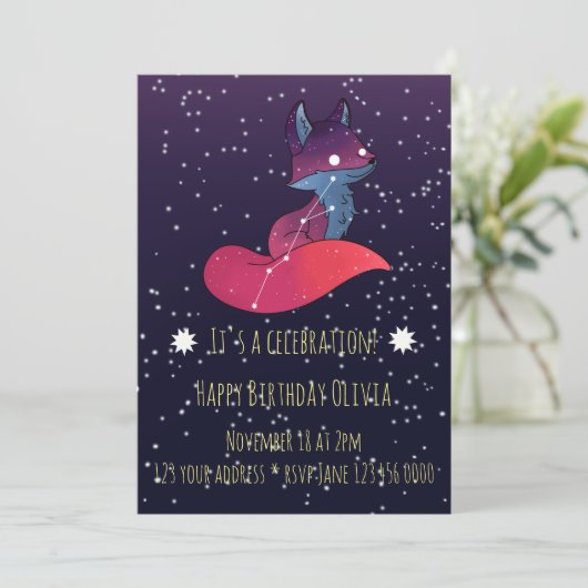 星座キツネ 招待状 (スタンド正面)