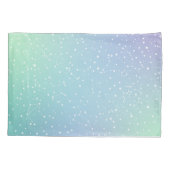 星座グリーンパープルグラデーションスター 枕カバー (裏面-左)