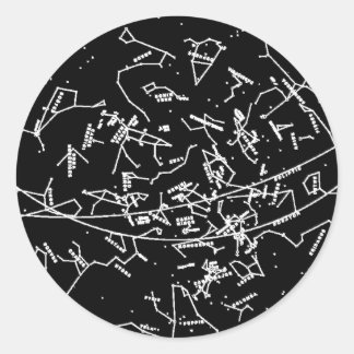 星座ステッカー ラウンドシール