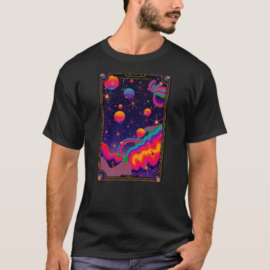 星座トリップ(幻覚体験)のような Tシャツ (正面)
