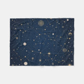 星座パターン膝ブランケット フリースブランケット (正面(横))
