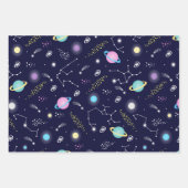 星座パターン ラッピングペーパーシート (正面3)
