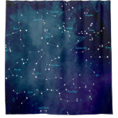 星座マップ 星座 天文学 シャワーカーテン (正面)