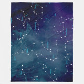 星座マップ 星座 天文学 フリースブランケット (正面)