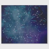星座マップ 星座 天文学 ラッピングペーパー (フラット)