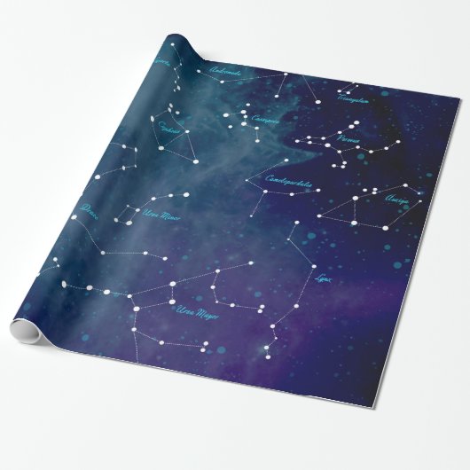 星座マップ 星座 天文学 ラッピングペーパー (アンロールド)