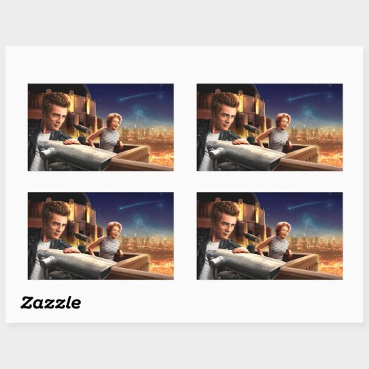 星座人 長方形シール (シート)