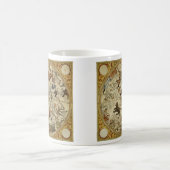 星座北天空ヴィンテージ天文学 コーヒーマグカップ (中央)