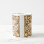 星座南天空ヴィンテージ天文学 コーヒーマグカップ (中央)