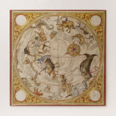 星座南天空ヴィンテージ天文学 ジグソーパズル (横)