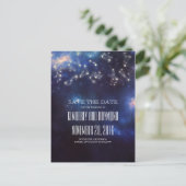 星座夜空の日付を保存 案内ポストカード (スタンド正面)