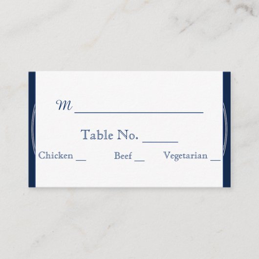 星座夜空結婚の座席表 プレイスカード (正面)