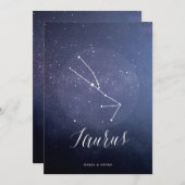 星座天上座番号天座 招待状 (正面/裏面)