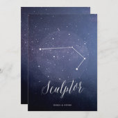 星座天台数彫刻家 招待状 (正面/裏面)