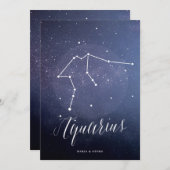 星座天座番号水星 招待状 (正面/裏面)