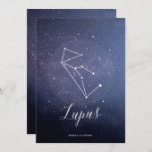 星座天板番号ルパス 招待状 (正面/裏面)