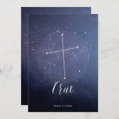 星座天球図の数値巡x 招待状 (正面/裏面)