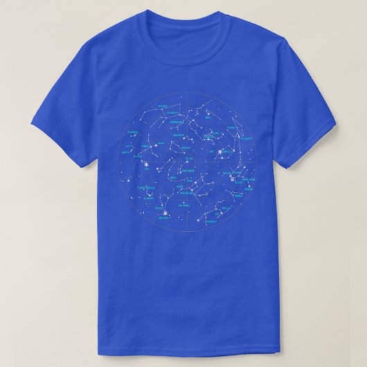 星座宇宙天文学 Tシャツ (デザイン正面)