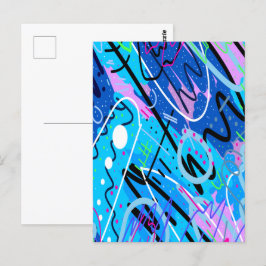 星座抽象芸術アート ポストカード