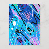 星座抽象芸術アート ポストカード (正面)