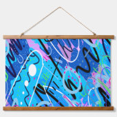 星座抽象芸術アート 吊り下げ型タペストリー (正面)