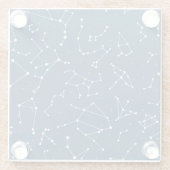 星座模様 ガラスコースター (裏面)