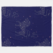 星座毛布 フリースブランケット (正面(横))