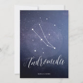 星座番号アンドロメダ 招待状 (正面)