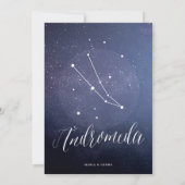 星座番号アンドロメダ 招待状 (裏面)