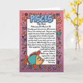 星座 - うお座の豆知識 カード (黄色い花)