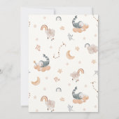 星座：さそり座のベビーシャワー 招待状 (裏面)