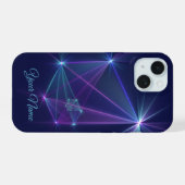 星座、アブストラクト ファンタジー フラクタル アート 名前 iPhone 15ケース (裏面横)