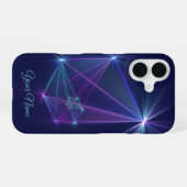 星座、アブストラクト ファンタジー フラクタル アート 名前 iPhone 16ケース (裏面横)
