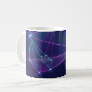 星座、アブストラクト フラクタルアート コーヒーマグカップ