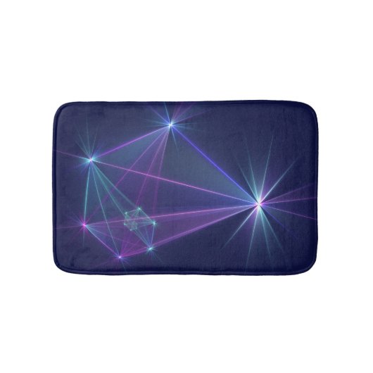 星座、アブストラクト フラクタルアート バスマット (正面)