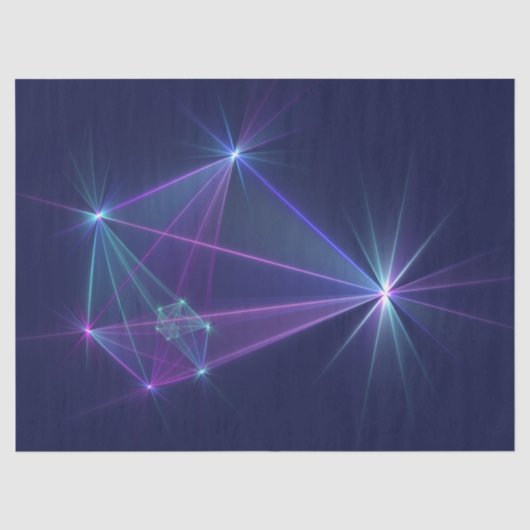星座、アブストラクト フラクタルアート 薄葉紙 (正面)
