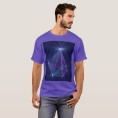 星座、アブストラクト フラクタルアート Tシャツ (正面フル)