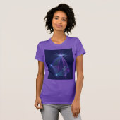 星座、アブストラクト フラクタルアート Tシャツ (正面フル)
