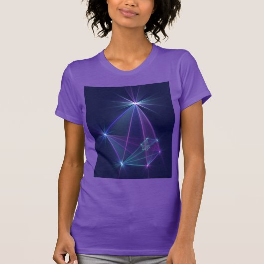 星座、アブストラクト フラクタルアート Tシャツ (正面)