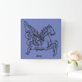 星座: ペガソス スクエア壁時計 (ホーム)