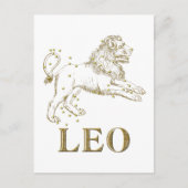 星座：レオ ポストカード (正面)