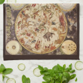 星座、ヴィンテージ天文学、フレデリック・ド・ウィット キッチンタオル (折り畳み)