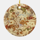 星座、ヴィンテージ天文学、フレデリック・ド・ウィット セラミックオーナメント (裏面)