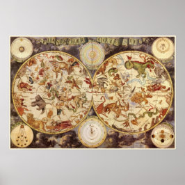 星座、ヴィンテージ天文学、フレデリック・ド・ウィット ポスター