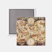 星座、ヴィンテージ天文学、フレデリック・ド・ウィット マグネット (正面/裏面)