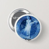 《星座》乙女座があること誇りを持った! 缶バッジ (正面&裏面)