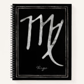 《星座》乙女座たたき銀スタイル星占い記号no ノートブック (正面)