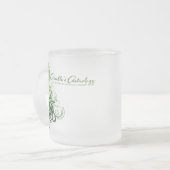 《星座》乙女座の占星術のマグ フロストグラスマグカップ (正面左)