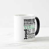 《星座》乙女座の地下鉄の芸術 モーフィングマグカップ (正面右)