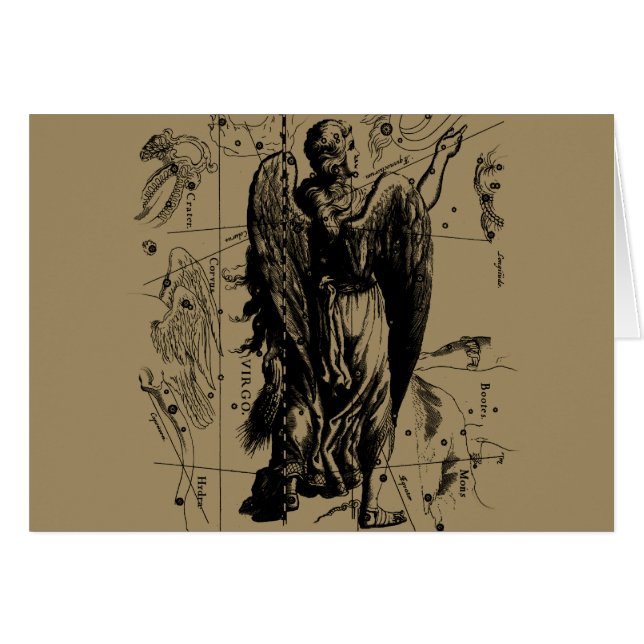 《星座》乙女座の星座のHeveliusのエッチングのスタイル (正面横)